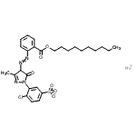 CAS 登录号：90677-61-5， 钠4-氯-3-[4-({2-[(癸基氧基)羰基]苯基}偶氮)-3-甲基-5-氧代-4,5-二氢-1H-吡唑-1-基]苯磺酸酯