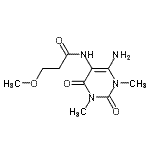 CAS#: 90749-77-2, N-(6-Amino-1,3-dimethyl-2,4-dioxo-1,2,3,4-tetrahydro-5-pyrimidinyl)-3-methoxypropanamide