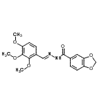 CAS#: 90754-80-6, N'-[(E)-(2,3,4-Trimethoxyphenyl)methylene]-1,3-benzodioxole-5-carbohydrazide