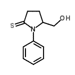 CAS 登录号：907563-44-4， 5-(羟基甲基)-1-苯基-2-吡咯烷硫酮