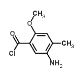 CAS 登录号：90763-49-8， 5-氨基-2-甲氧基-4-甲基苯甲酰氯