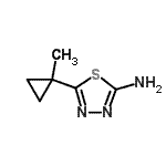 CAS#: 908269-41-0, 5-(1-Methylcyclopropyl)-1,3,4-thiadiazol-2-amine