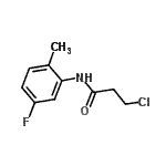 CAS#: 908494-83-7, 3-Chloro-N-(5-fluoro-2-methylphenyl)propanamide