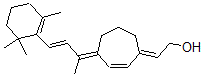 CAS#: 90906-88-0, 4-(1-Methyl-3-(2,6,6-trimethyl-1-cyclohexen-1-yl)-2-(propenylidene)-2-cyclohepten-1-ylidene)ethanol