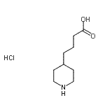 CAS#: 90950-44-0, 4-(4-Piperidinyl)butanoic acid hydrochloride (1:1)