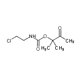 CAS#: 90952-60-6, 2-Methyl-3-oxo-2-butanyl (2-chloroethyl)carbamate