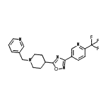 CAS#: 909662-38-0, 5-{5-[1-(3-Pyridinylmethyl)-4-piperidinyl]-1,2,4-oxadiazol-3-yl}-2-(trifluoromethyl)pyridine