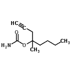 CAS#: 90978-26-0, 4-Methyl-1-octyn-4-yl carbamate