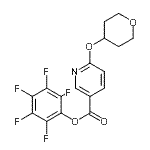 CAS 登录号：910036-96-3， 五氟苯基6-(四氢-2H-吡喃-4-基氧基)烟酸酯