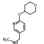 CAS#: 910036-99-6, N-Methyl-1-[6-(tetrahydro-2H-pyran-4-yloxy)-3-pyridinyl]methanamine