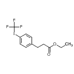 CAS 登录号：910654-45-4， 乙基3-{4-[(三氟甲基)硫基]苯基}丙酸酯