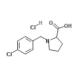 CAS#: 910804-10-3, 1-(4-Chlorobenzyl)proline hydrochloride (1:1)