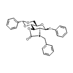 CAS#: 910805-49-1, (2R,4aS,6S,6aS)-7-Benzyl-2-phenyl-6-(phenylsulfanyl)hexahydro[1,3]dioxino[4',5':5,6]pyrano[3,4-d][1,3]oxazol-8(6H)-one
