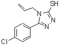 CAS 登录号：91092-12-5， 4-烯丙基-5-(4-氯苯基)-4H-1,2,4-三唑-3-硫醇
