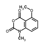 CAS 登录号：91105-97-4， 5-甲氧基-1-甲基-3,1-苯并恶嗪-2,4-二酮
