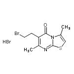 CAS#: 91125-08-5, 6-(2-Bromoethyl)-3,7-dimethyl-5H-[1,3]thiazolo[3,2-a]pyrimidin-5-one hydrobromide (1:1)