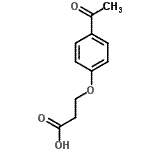 CAS#: 91143-72-5, 3-(4-Acetylphenoxy)propanoic acid