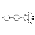 CAS#: 912369-50-7, 1-[4-(4,4,5,5-Tetramethyl-1,3,2-dioxaborolan-2-yl)phenyl]piperazine