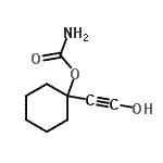 CAS 登录号：91240-26-5， 1-(羟基乙炔基)环己基氨基甲酸酯