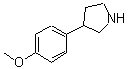 CAS#: 91246-26-3, 3-(4-Methoxyphenyl)pyrrolidine