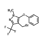 CAS 登录号：912569-72-3， 4-(溴甲基)-1-甲基-5-苯氧基-3-(三氟甲基)-1H-吡唑