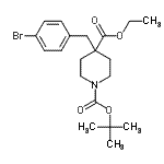 CAS 登录号：912617-73-3， 4-乙基1-(2-甲基-2-丙基)4-(4-溴苄基)-1,4-哌啶二羧酸酯