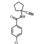 CAS 登录号：912762-28-8， 4-氯-N-(1-氰基环戊基)苯甲酰胺