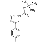 CAS#: 912762-56-2, 2-Methyl-2-propanyl [(2Z)-2-(4-fluorophenyl)-2-(hydroxyimino)ethyl]carbamate
