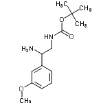 CAS#: 912762-85-7, 2-Methyl-2-propanyl [2-amino-2-(3-methoxyphenyl)ethyl]carbamate