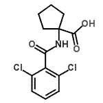 CAS#: 912763-69-0, 1-[(2,6-Dichlorobenzoyl)amino]cyclopentanecarboxylic acid