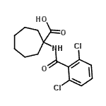 CAS#: 912763-77-0, 1-[(2,6-Dichlorobenzoyl)amino]cycloheptanecarboxylic acid