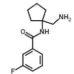 CAS#: 912770-90-2, N-[1-(Aminomethyl)cyclopentyl]-3-fluorobenzamide