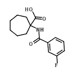 CAS#: 912771-18-7, 1-[(3-Fluorobenzoyl)amino]cycloheptanecarboxylic acid