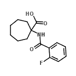 CAS#: 912771-26-7, 1-[(2-Fluorobenzoyl)amino]cycloheptanecarboxylic acid