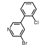 CAS#: 912934-76-0, 3-Bromo-5-(2-chlorophenyl)pyridine