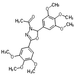 CAS#: 913254-35-0, 1-[2,5-Bis(3,4,5-trimethoxyphenyl)-1,3,4-oxadiazol-3(2H)-yl]ethanone