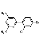 CAS 登录号：913322-58-4， 4-(4-溴-2-氯苯基)-6-甲基-2-嘧啶胺