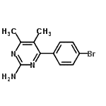 CAS 登录号：913322-61-9， 4-(4-溴苯基)-5,6-二甲基-2-嘧啶胺