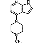 CAS 登录号：91338-54-4， 4-(4-甲基-1-哌嗪基)-1H-吡咯并[2,3-d]嘧啶