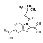 CAS 登录号：913388-58-6， 2-(硼酸基)-1-{[(2-甲基-2-丙基)氧基]羰基}-1H-吲哚-5-羧酸