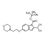 CAS#: 913388-60-0, (1-{[(2-Methyl-2-propanyl)oxy]carbonyl}-5-[2-(4-morpholinyl)ethoxy]-1H-indol-2-yl)boronic acid