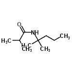 CAS#: 91343-01-0, 2-Methyl-N-(2-methyl-2-pentanyl)propanamide