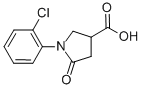 CAS 登录号：91349-19-8， 1-(2-氯苯基)-5-氧代吡咯烷-3-羧酸
