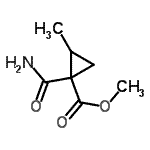 CAS 登录号：91366-07-3， 甲基1-氨基甲酰-2-甲基环丙烷羧酸酯