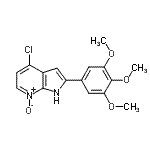 CAS#: 913698-80-3, 4-Chloro-2-(3,4,5-trimethoxyphenyl)-1H-pyrrolo[2,3-b]pyridine 7-oxide