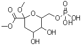 CAS#: 91382-80-8, methyl 4,5-dihydroxy-2-methoxy-6-(phosphonooxymethyl)tetrahydropyran-2-carboxylate