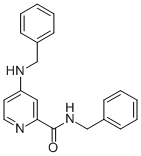 CAS#: 913836-29-0, N-(Phenylmethyl)-4-[(Phenylmethyl)Amino]-2-Pyridinecarboxamide