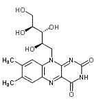 CAS#: 91386-80-0, 5-Deoxy-5-(7,8-dimethyl-2,4-dioxo-3,4-dihydrobenzo[g]pteridin-10(2H)-yl)-D-ribitol