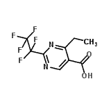 CAS#: 914201-15-3, 4-Ethyl-2-(pentafluoroethyl)-5-pyrimidinecarboxylic acid