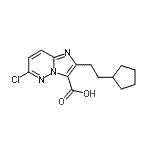 CAS#: 914220-05-6, 6-Chloro-2-(2-cyclopentylethyl)imidazo[1,2-b]pyridazine-3-carboxylic acid